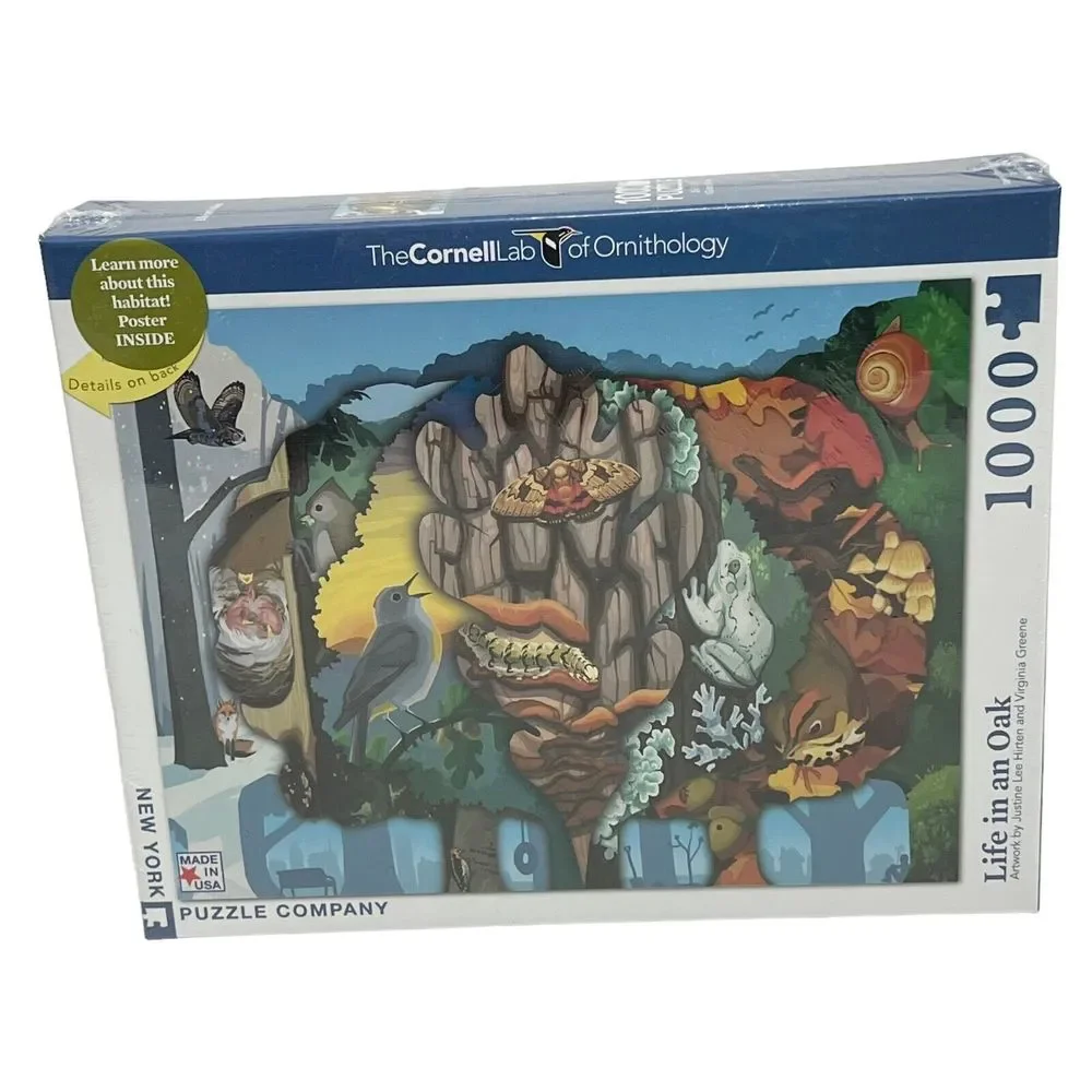 Cornell Lab of Ornithology 1000pc Life In An Oak Justine Lee Hirten & V. Greene